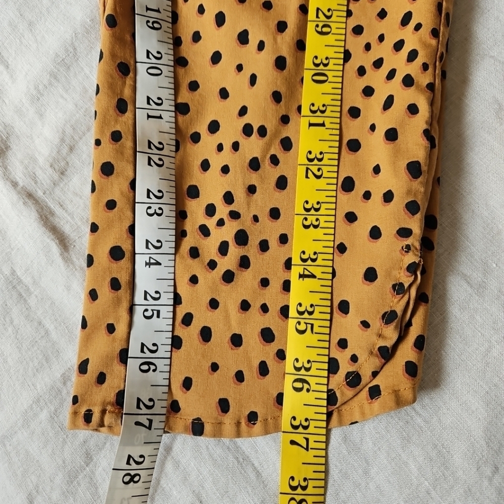 Marine Layer Allison Cheetah Print Pull On Pants Ankle Length With Pockets Large - Picture 6 of 16